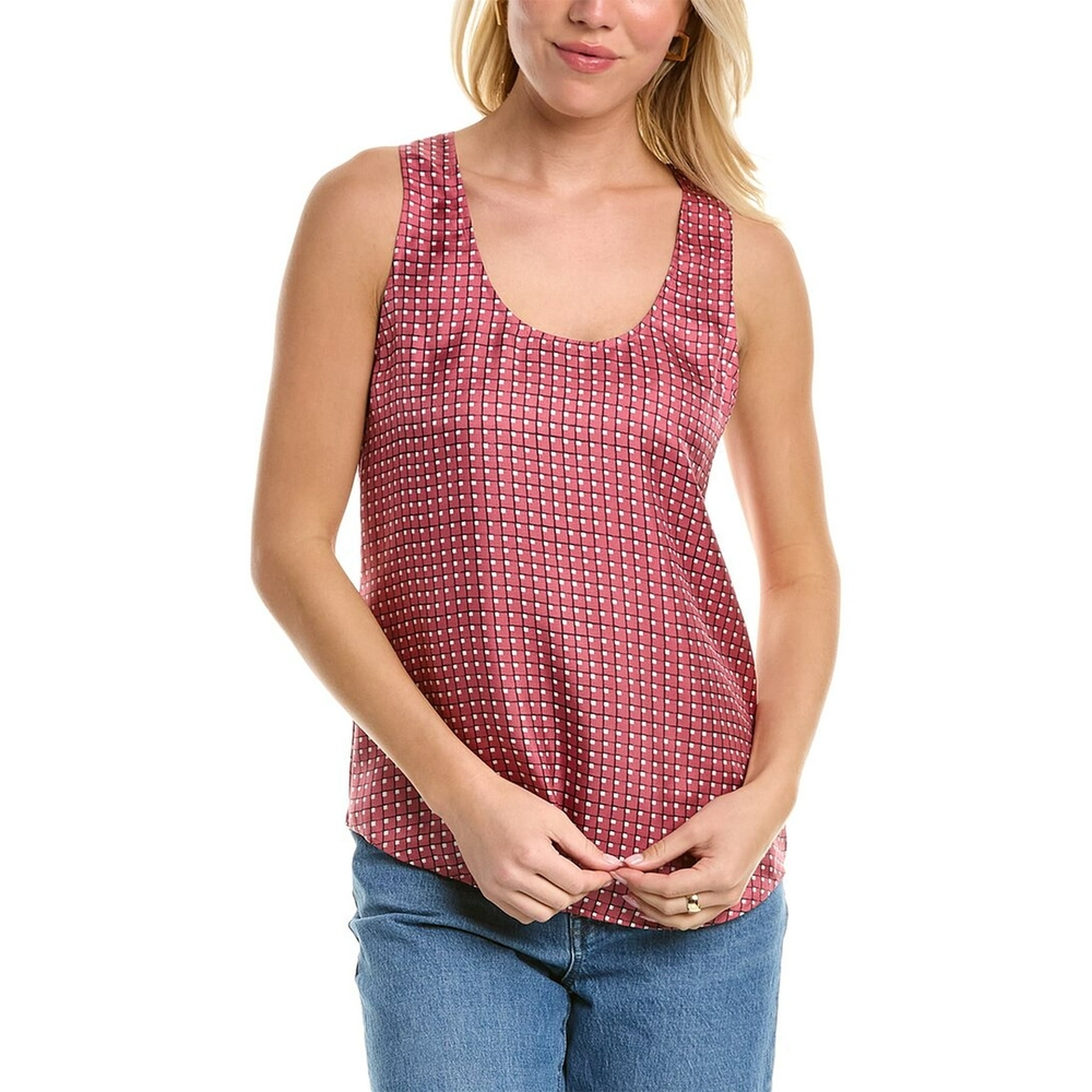 Theory Rose Pink Racer Tank